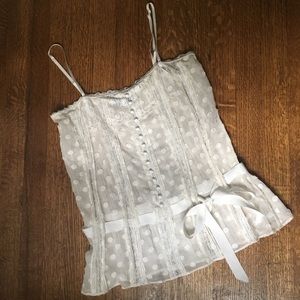 BCBG lace tank top